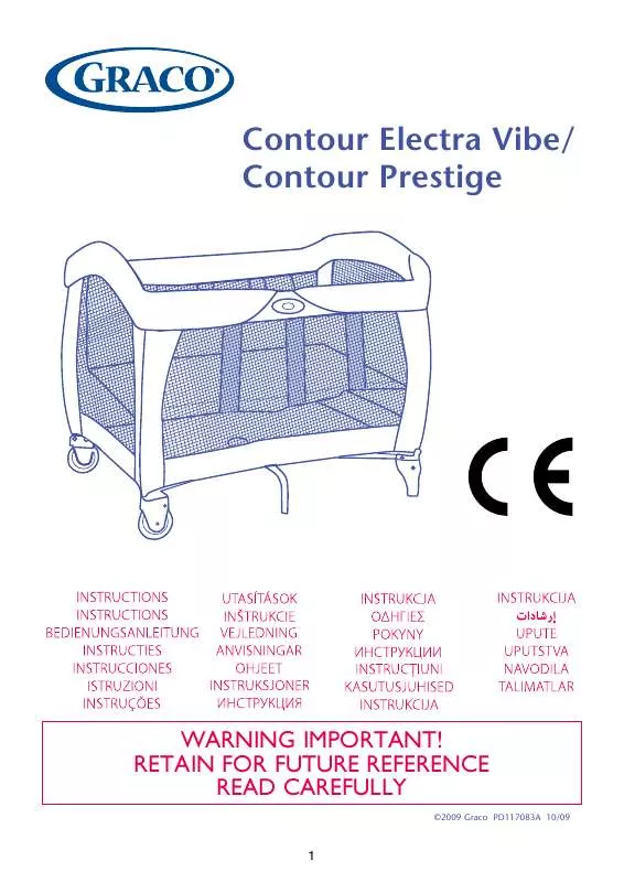 Mode d'emploi GRACO CONTOUR PRESTIGE