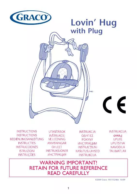 Mode d'emploi GRACO LOVIN HUG WITH PLUG