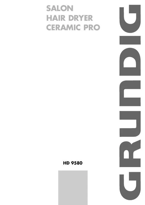 Mode d'emploi GRUNDIG HD 9580 AC