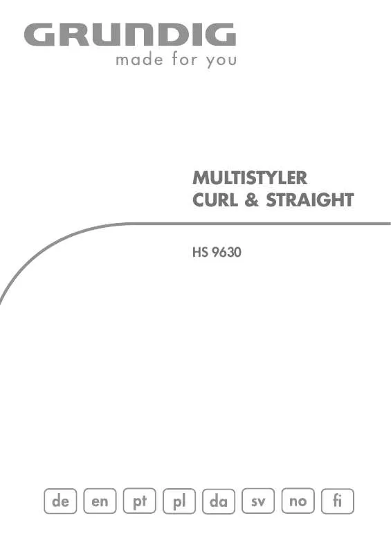 Mode d'emploi GRUNDIG HS 9630URZ?DZ. DO MODEL.W?OSÓW 6W1