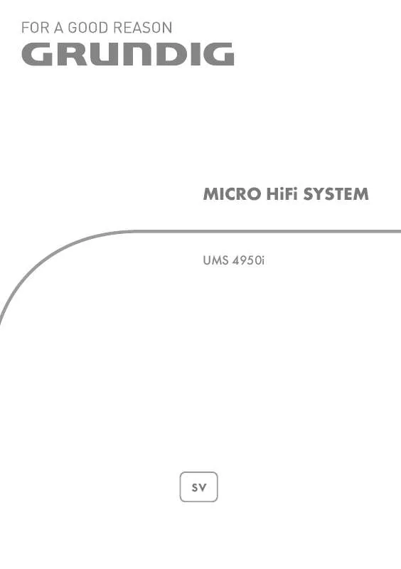 Mode d'emploi GRUNDIG UMS 4950 I