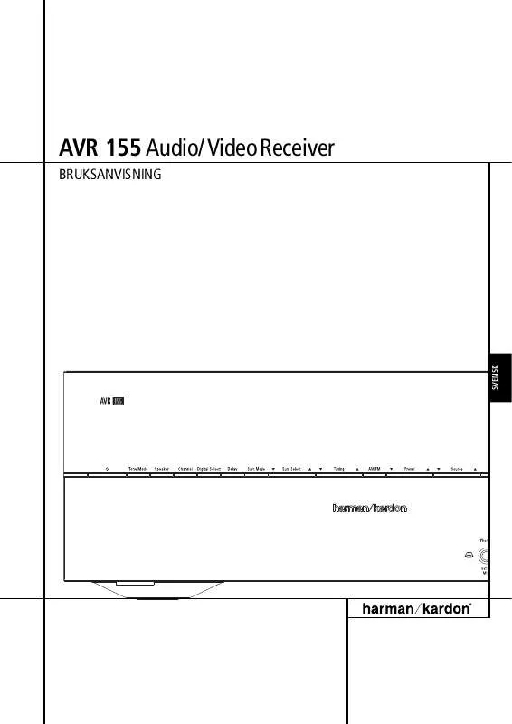 Mode d'emploi HARMAN KARDON AVR 155