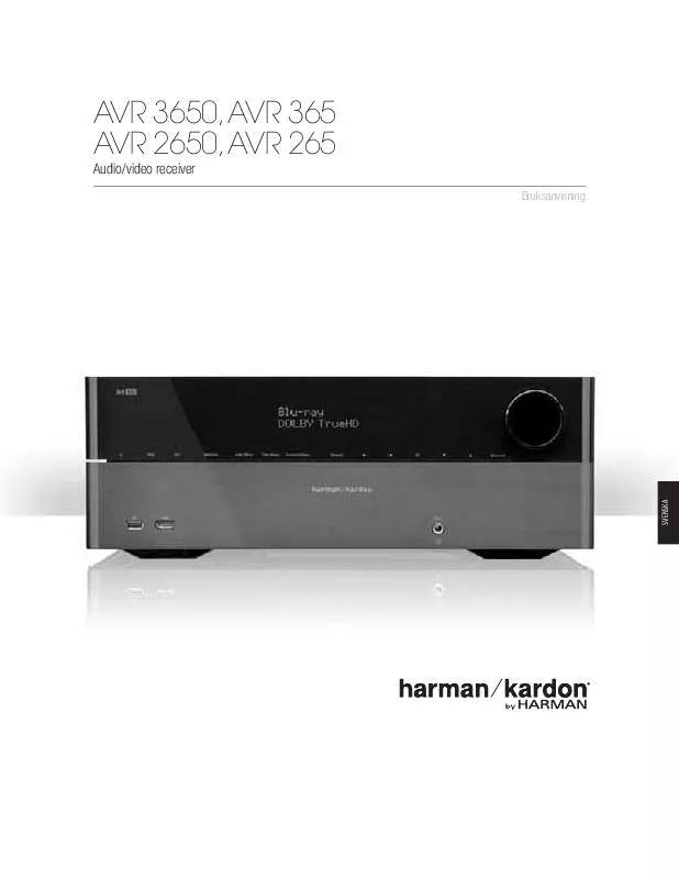 Mode d'emploi HARMAN KARDON AVR 265