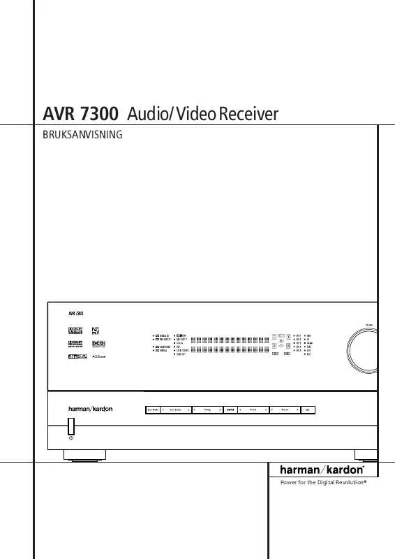 Mode d'emploi HARMAN KARDON AVR 7300