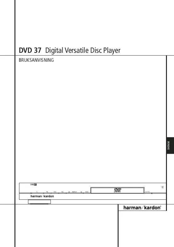 Mode d'emploi HARMAN KARDON DVD 37