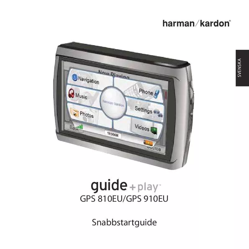 Mode d'emploi HARMAN KARDON GPS-810 [GPS-810EU]