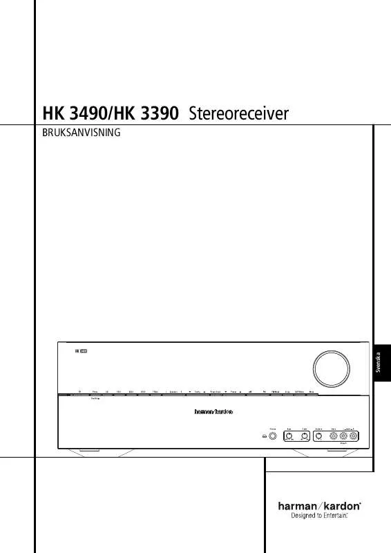 Mode d'emploi HARMAN KARDON HK 3390