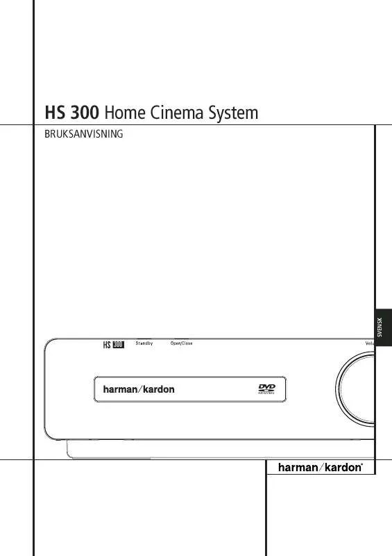 Mode d'emploi HARMAN KARDON HS 300