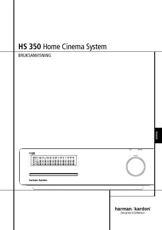 Mode d'emploi HARMAN KARDON HS 350