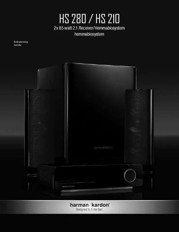 Mode d'emploi HARMAN KARDON HS 210