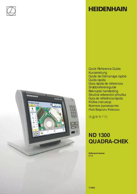 Mode d'emploi HEIDENHAIN ND 1300