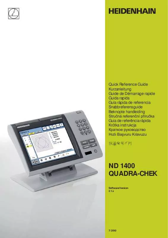 Mode d'emploi HEIDENHAIN ND 1400