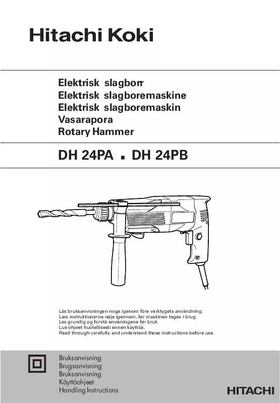 Mode d'emploi HITACHI DH 24PA