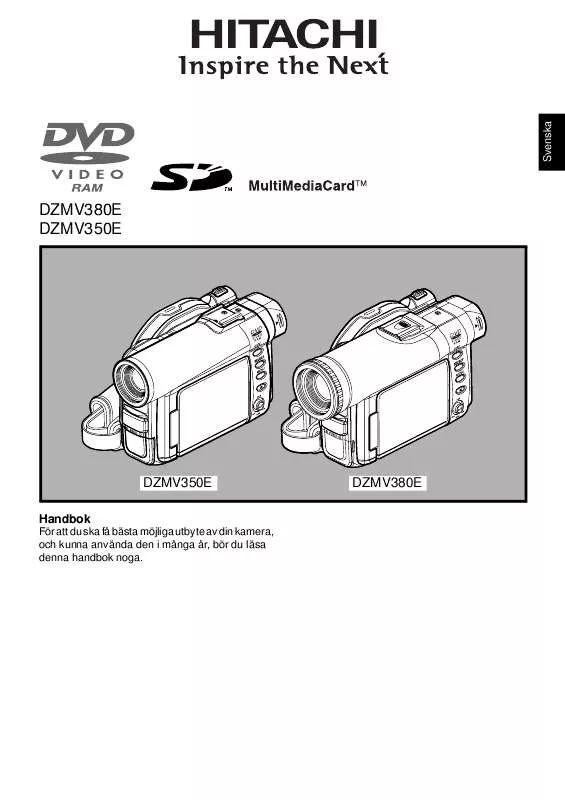 Mode d'emploi HITACHI DZMV350E