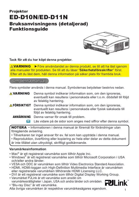 Mode d'emploi HITACHI ED-D11