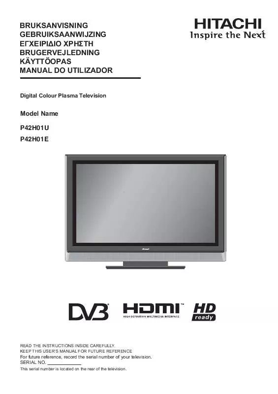 Mode d'emploi HITACHI P42H01U