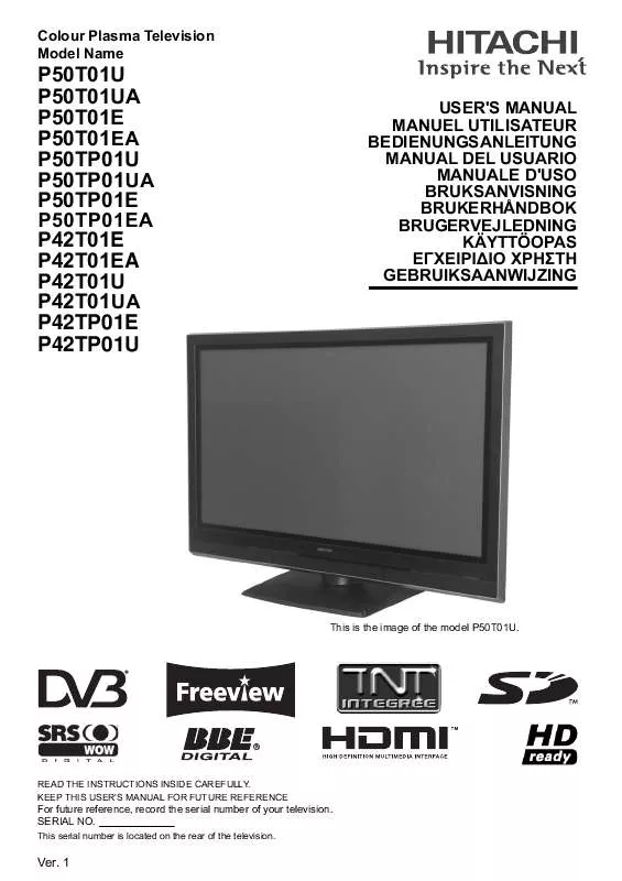 Mode d'emploi HITACHI P42T01E