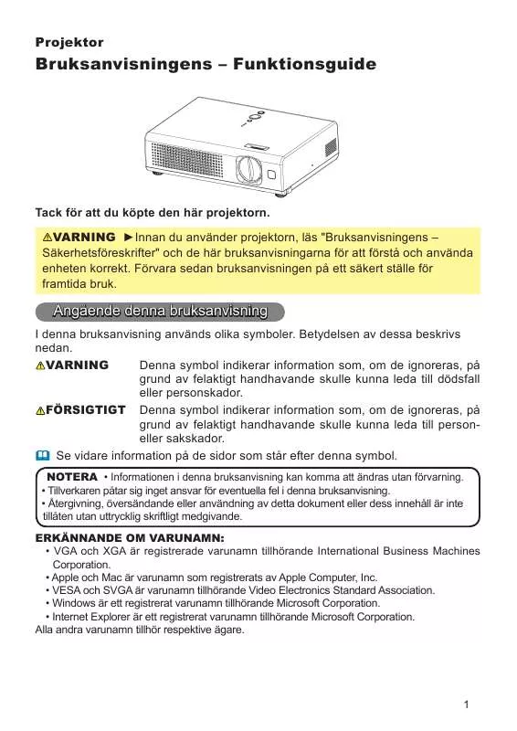 Mode d'emploi HITACHI PJ-LC7