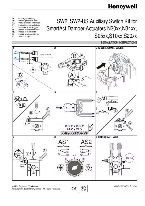 Mode d'emploi HONEYWELL SW2-US