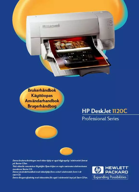 Mode d'emploi HP DESKJET 1120C