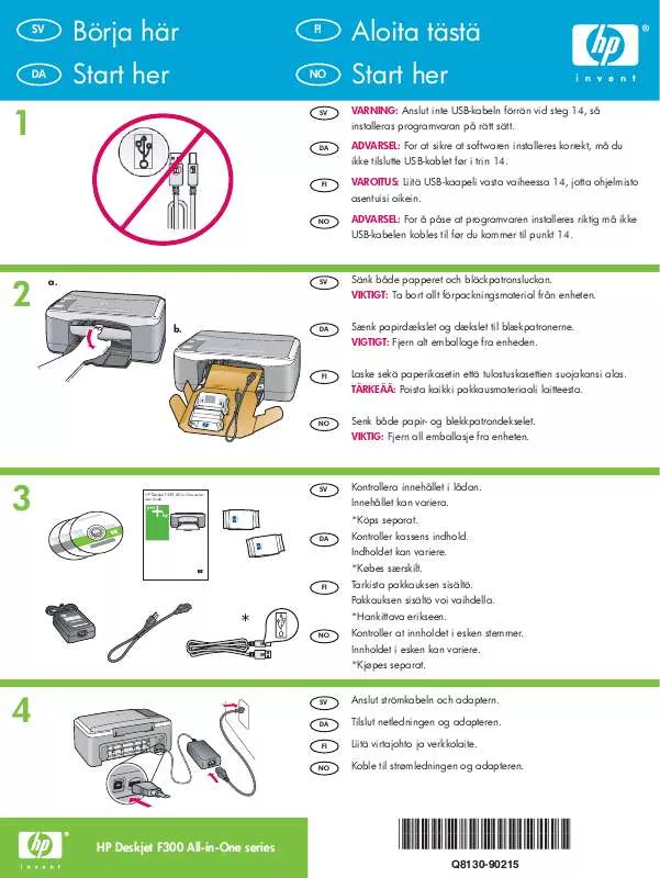 Mode d'emploi HP DESKJET F300 ALL-IN-ONE