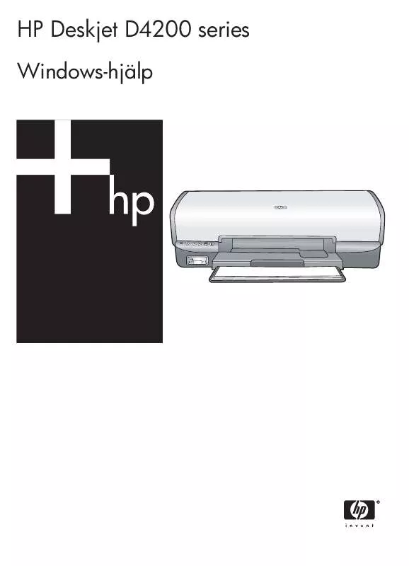 Mode d'emploi HP DESKJET D4260