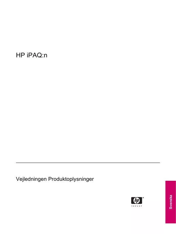 Mode d'emploi HP IPAQ RX4200 MOBILE MEDIA COMPANION