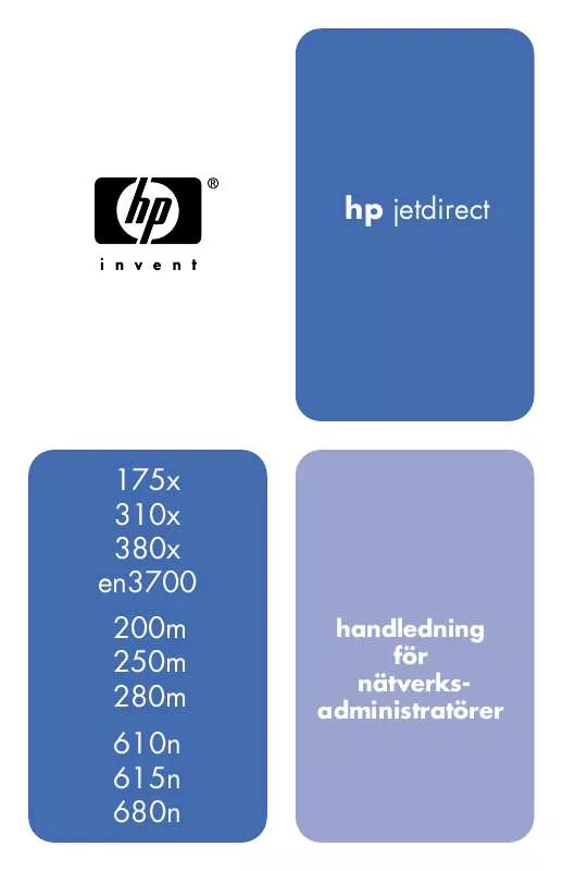 Mode d'emploi HP JETDIRECT 310X PRINT SERVER FOR FAST ETHERNET
