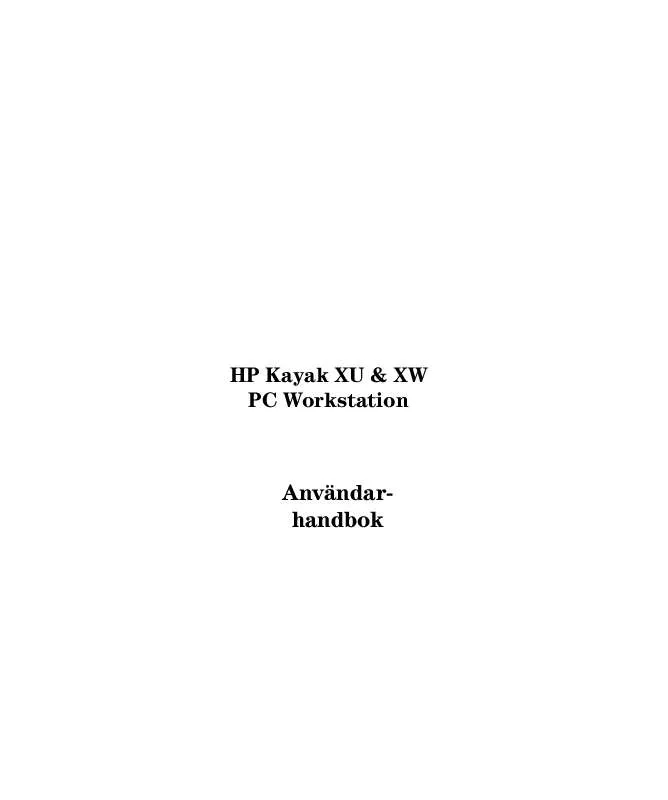 Mode d'emploi HP KAYAK XU 03XX