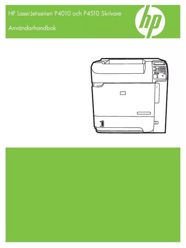 Mode d'emploi HP LASERJET P4510