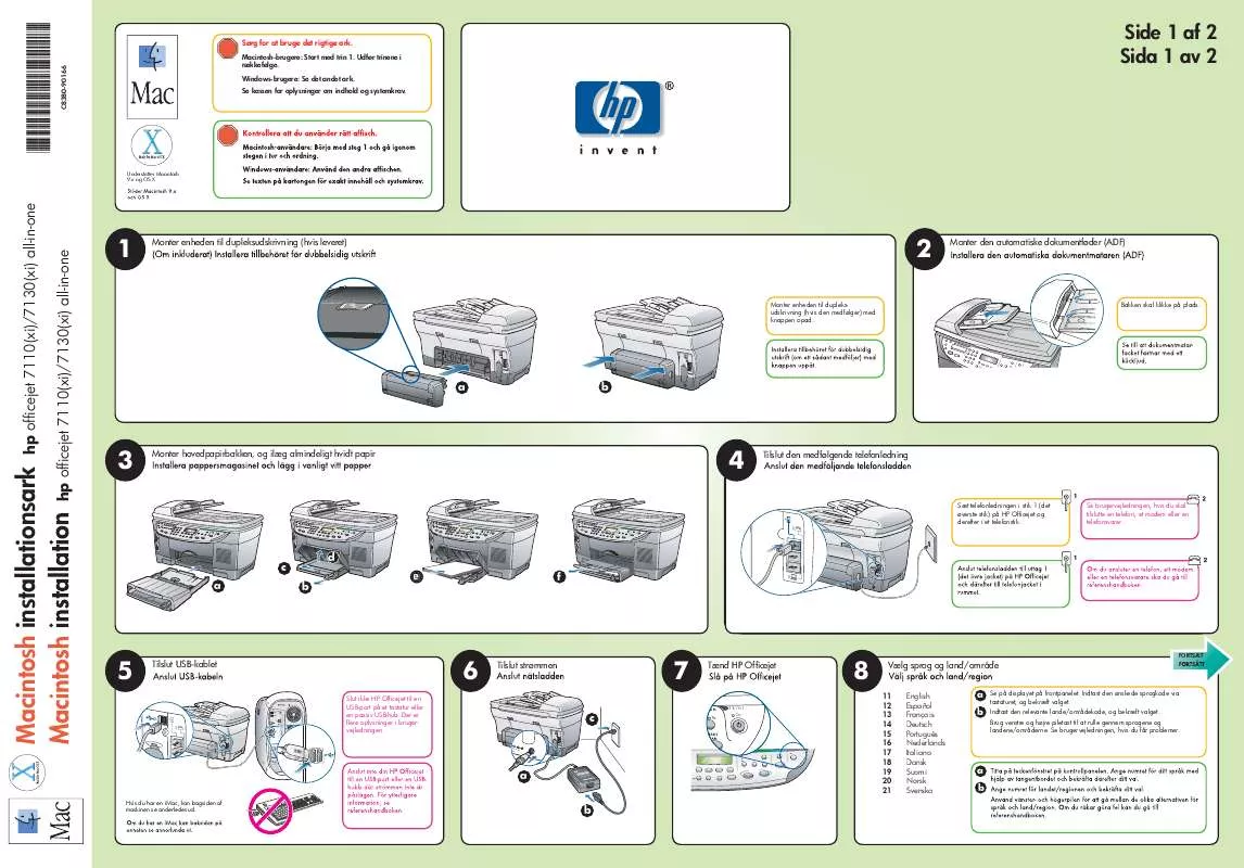 Mode d'emploi HP OFFICEJET 7100 ALL-IN-ONE