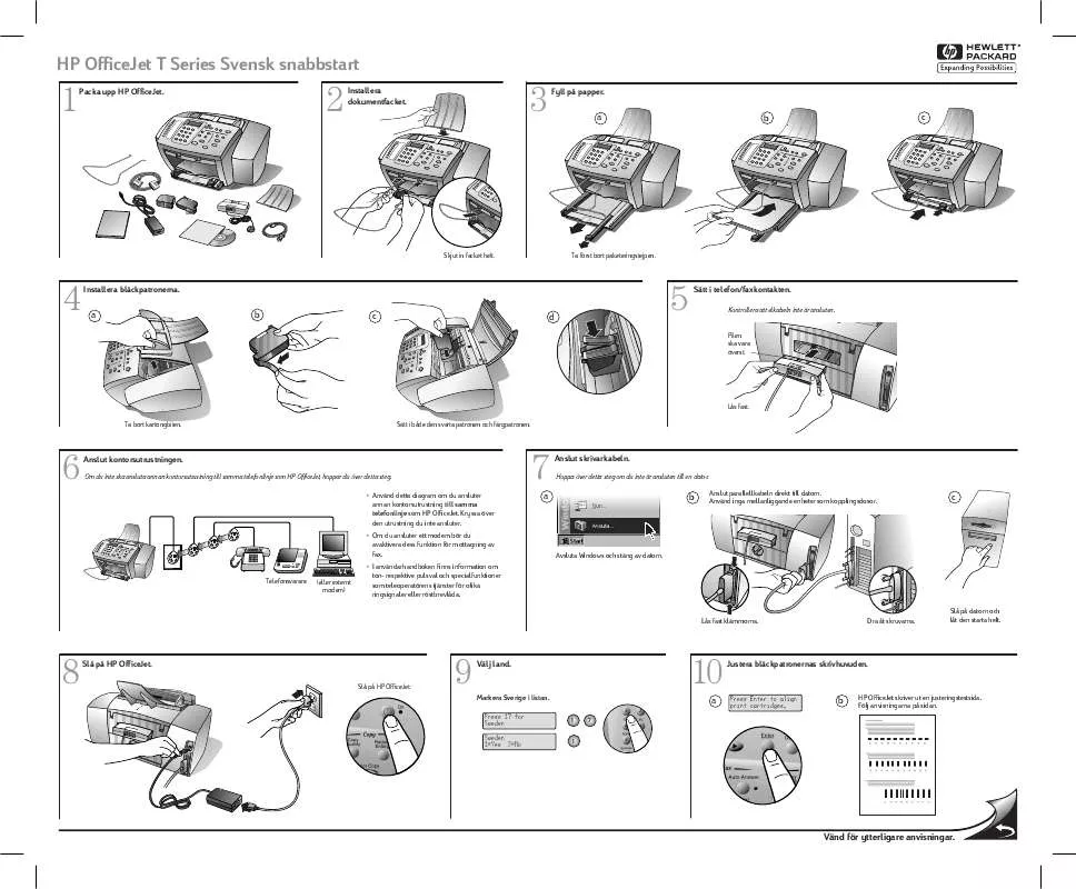 Mode d'emploi HP OFFICEJET T45 ALL-IN-ONE