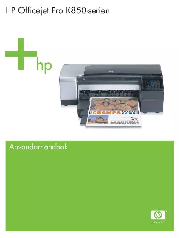 Mode d'emploi HP OFFICEJET PRO K850DN