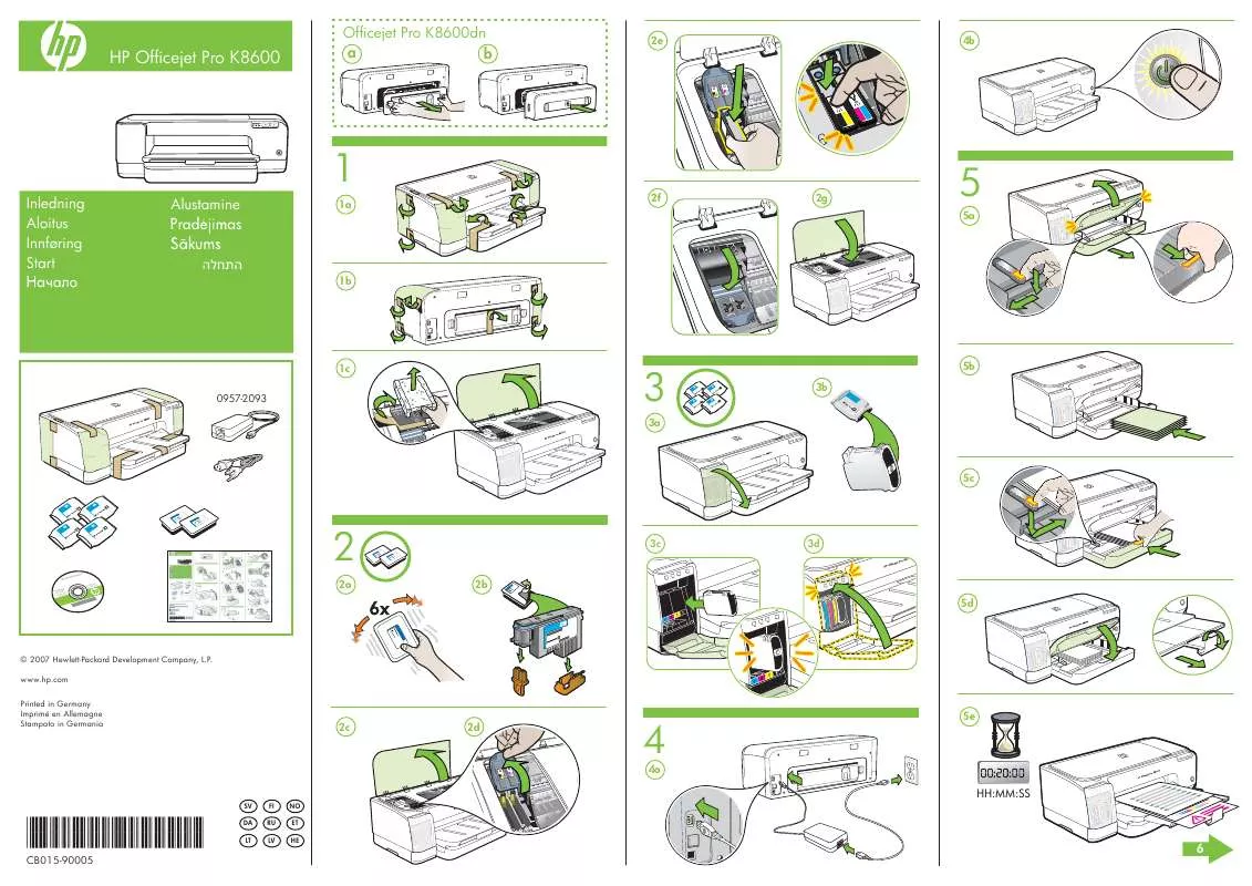 Mode d'emploi HP OFFICEJET PRO K8600DN