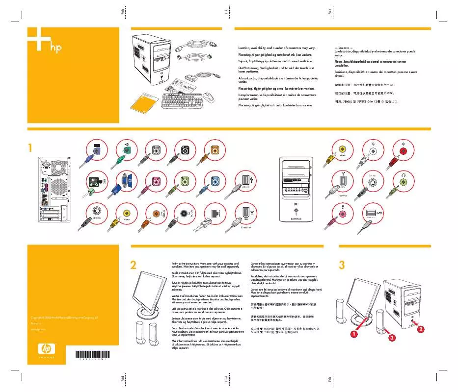 Mode d'emploi HP PAVILION U1500