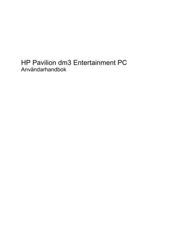 Mode d'emploi HP PAVILION DM3-1020EA