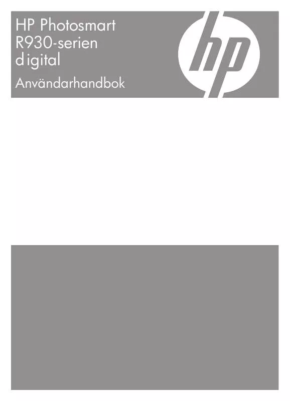 Mode d'emploi HP PHOTOSMART R937