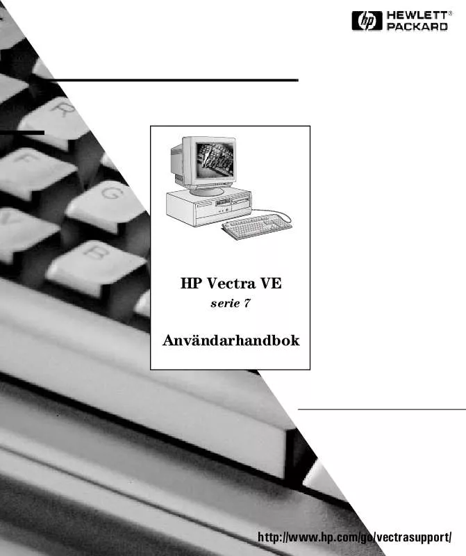 Mode d'emploi HP VECTRA VE C/XXX 7