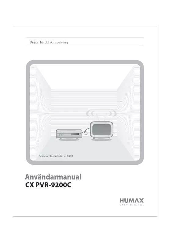 Mode d'emploi HUMAX CX PVR-9200C