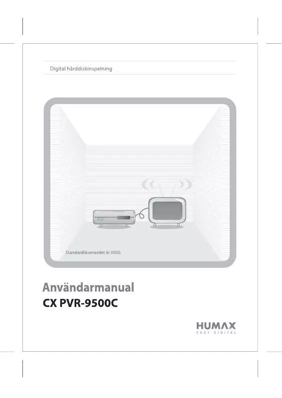 Mode d'emploi HUMAX CX PVR-9500C