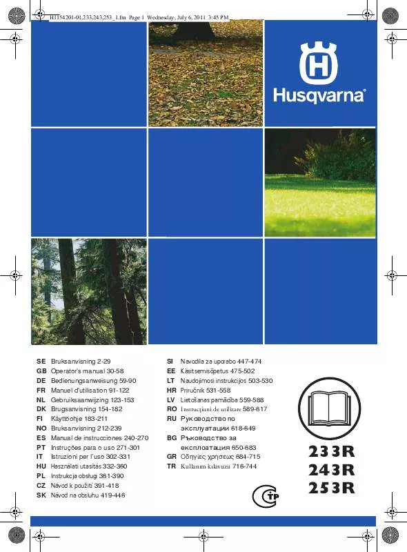 Mode d'emploi HUSQVARNA 233 R