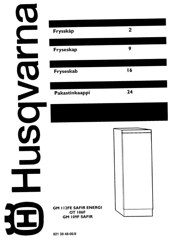 Mode d'emploi HUSQVARNA GM109F