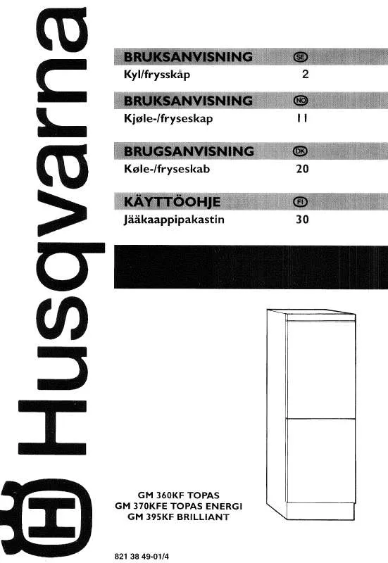 Mode d'emploi HUSQVARNA GM370KFE