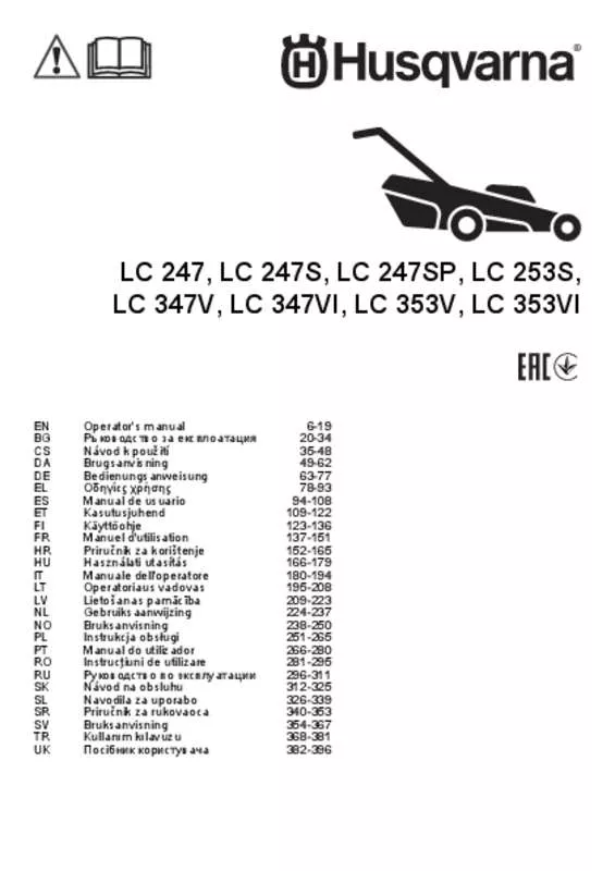 Mode d'emploi HUSQVARNA LC 247S