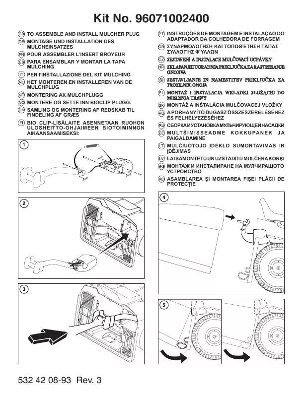 Mode d'emploi HUSQVARNA MULCH PLUG