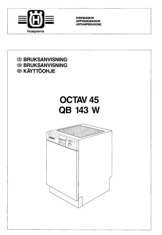 Mode d'emploi HUSQVARNA QB143W