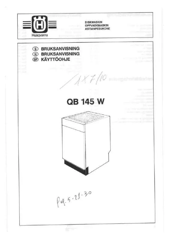 Mode d'emploi HUSQVARNA QB145W