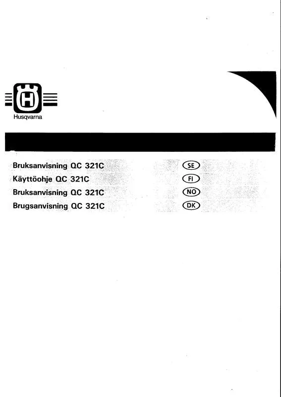 Mode d'emploi HUSQVARNA QC321C