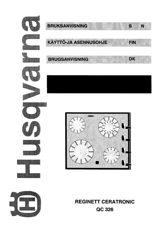 Mode d'emploi HUSQVARNA QC326