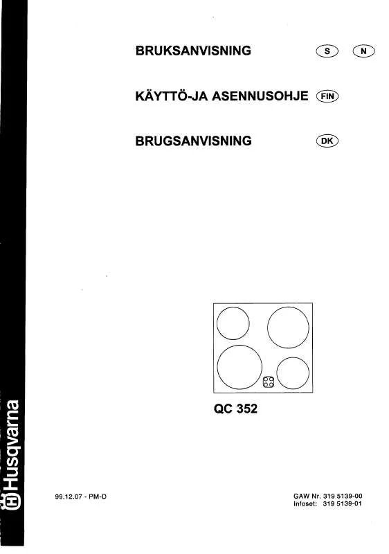 Mode d'emploi HUSQVARNA QC352